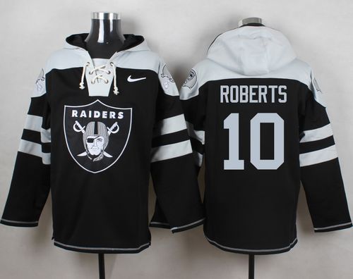 Nike Raiders #10 Seth Roberts Black Player Pullover NFL Hoodie